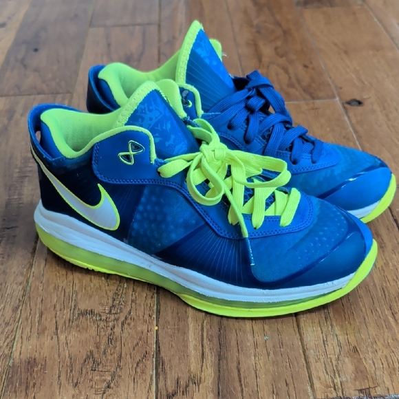 Nike Other - Nike LeBron 8 V2 Low Sprite Blue & Neon Green Athletic Basketball Shoes